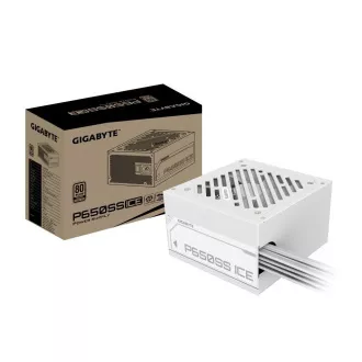 GIGABYTE napajanje P650SS ICE, 650W, 80+ srebrno, 120mm, ATX 3.0, bijelo