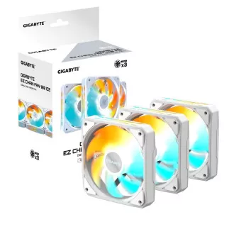 GIGABYTE ventilator EZ CHAIN FAN 3-PACK, 3x120mm, bijeli