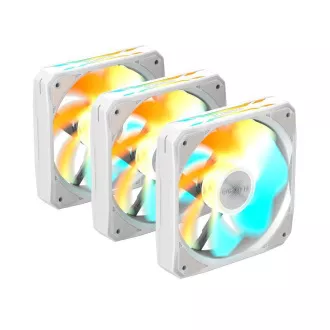 GIGABYTE ventilator EZ CHAIN RVS FAN 3-PACK, 3x120mm, bijeli