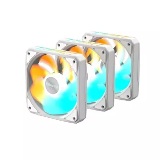 GIGABYTE ventilator EZ CHAIN RVS FAN 3-PACK, 3x120mm, bijeli
