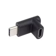PremiumCord USB-C na USB-C adapter, savijen za 90°