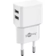 Goobay adapter za napajanje i punjenje 230V na 2x USB, max.2, 4A, bijeli