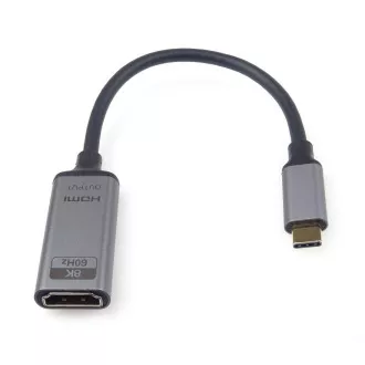 PremiumCord adapter USB-C na HDMI rezolucija slike 8K@60Hz, 4K@144Hz, 20cm