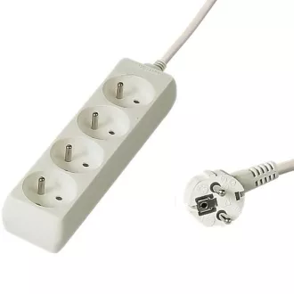 PREMIUMCORD Produžni kabel 230V 3m, 4 utičnice, bijeli