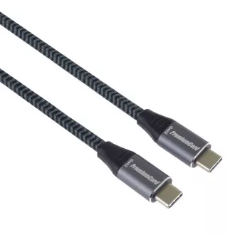 PREMIUMCORD USB-C kabel (USB 3.2 Gen2x2, 5A, 100W, 20Gbit/s) 3m, sivi PREMIUMCORD USB-C kabel (USB 3.2 Gen2x2, 5A, 100W, 20Gbit/s) 3m, sivi