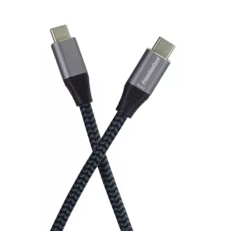 PREMIUMCORD USB-C kabel (USB 3.2 Gen2x2, 5A, 100W, 20Gbit/s) 3m, sivi PREMIUMCORD USB-C kabel (USB 3.2 Gen2x2, 5A, 100W, 20Gbit/s) 3m, sivi