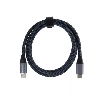 PREMIUMCORD USB-C kabel (USB 3.2 Gen2x2, 5A, 100W, 20Gbit/s) 3m, sivi PREMIUMCORD USB-C kabel (USB 3.2 Gen2x2, 5A, 100W, 20Gbit/s) 3m, sivi