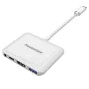 PremiumCord pretvarač USB-C u HDMI2.0+USB3.0+Audio+PD (za iPad Pro)