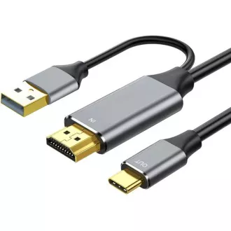 PREMIUMCORD adapter HDMI 2.0 na USB-C, 4K@60Hz, 2m PREMIUMCORD adapter HDMI 2.0 na USB-C, 4K@60Hz, 2m