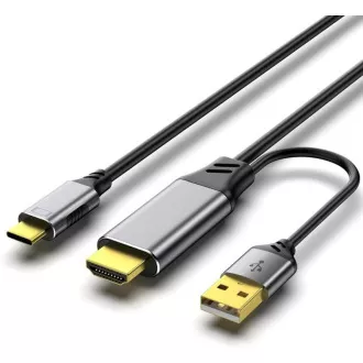 PREMIUMCORD adapter HDMI 2.0 na USB-C, 4K@60Hz, 2m PREMIUMCORD adapter HDMI 2.0 na USB-C, 4K@60Hz, 2m