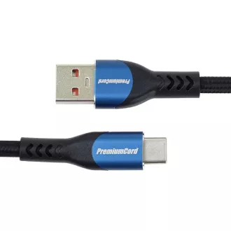 PREMIUMCORD USB-C na USB 2.0 kabel, punjenje, 5A, 0,5 m