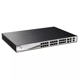 D-Link DES-1210-28P 24 porta 10/100 PoE Smart Switch + 2 Combo 1000BaseT/SFP + 2 Gigabita D-Link DES-1210-28P 24 porta 10/100 PoE Smart Switch + 2 Combo 1000BaseT/SFP + 2 Gigabita
