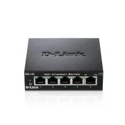 D-Link DES-105 5-priključni 10/100 stolni prekidač s metalnim kućištem