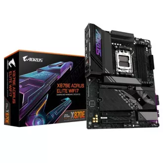 GIGABYTE matična ploča AM5 X870E A ELITE WIFI7, AMD X870, 4xDDR5, 2xHDMI, 2xUSB4, WiFi