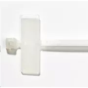 Solarix Kabelske vezice s naljepnicom za pisanje, 2, 4 x 103 mm, bijele, 100 kom SXSPS-103-WH