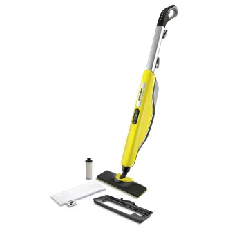 Karcher SC 3 uspravna parna krpa, 1600 W, uklanja do 99,999% virusa i 99,99% uobičajenih kućanskih bakterija, bijela - Rabljen