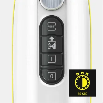 Karcher SC 3 uspravna parna krpa, 1600 W, uklanja do 99,999% virusa i 99,99% uobičajenih kućanskih bakterija, bijela - Rabljen