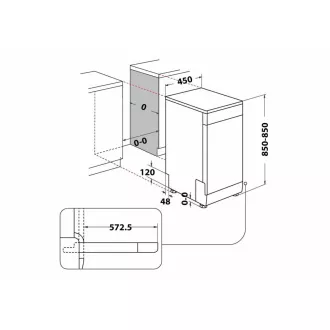 Whirlpool WSFO 3O34 PF X Samostojeća perilica posuđa