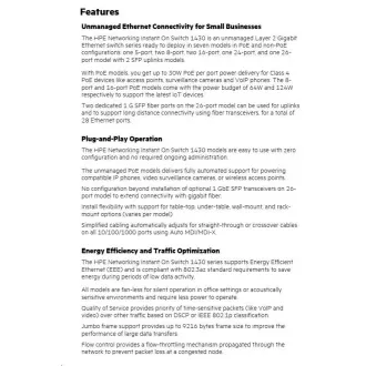 HPE Networking Instant On Switch 16p Gigabit 1430 (R8R47A)
