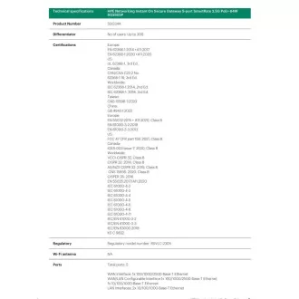 HPE Networking Instant On Secure Gateway 5-portni SmartRate 2.5G PoE+ 64W SG2505P
