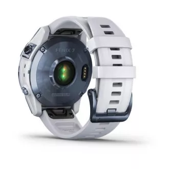 Garmin fenix 7 Sapphire Solar, Titan plava/bijela silikonska narukvica, EU Garmin fenix 7 Sapphire Solar, Titan plava/bijela silikonska narukvica, EU
