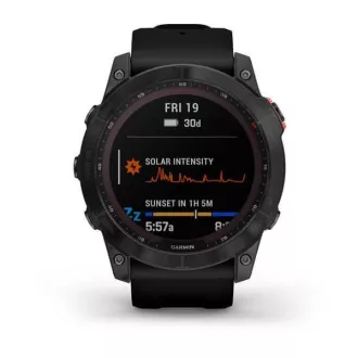 Garmin fenix 7X Solar, sivo/crna silikonska narukvica, EU Garmin fenix 7X Solar, sivo/crna silikonska narukvica, EU