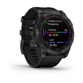 Garmin fenix 7X Solar, sivo/crna silikonska narukvica, EU Garmin fenix 7X Solar, sivo/crna silikonska narukvica, EU