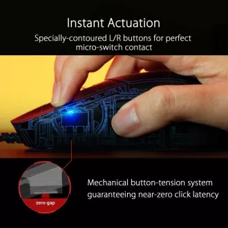 ASUS miš ROG STRIX IMPACT III, crni