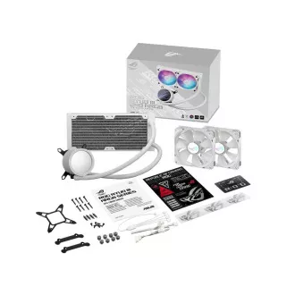 ASUS vodeni hladnjak CPU AIO ROG RYUO III 240 ARGB WHITE, 2x120mm, LGA1851, AM5
