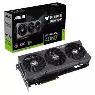 ASUS VGA NVIDIA GeForce RTX 4060 Ti TUF GAMING OC 8G, 8G GDDR6, 3xDP, 1xHDMI ASUS VGA NVIDIA GeForce RTX 4060 Ti TUF GAMING OC 8G, 8G GDDR6, 3xDP, 1xHDMI