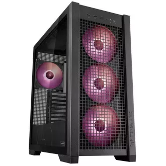 ASUS kućište TUF GAMING CASE (GT302) TG, Mid Tower, 4x 140mm ARGB ventilator, crna