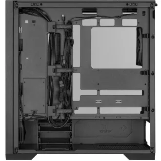 ASUS kućište TUF GAMING CASE (GT302) TG, Mid Tower, 4x 140mm ARGB ventilator, crna