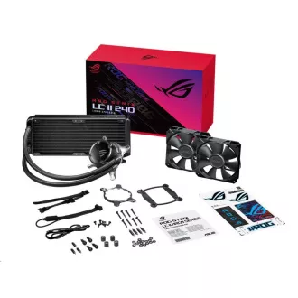 ASUS vodeni hladnjak CPU AIO ROG STRIX LC II 240, 2x120mm, LGA1851, AM4 ASUS vodeni hladnjak CPU AIO ROG STRIX LC II 240, 2x120mm, LGA1851, AM4