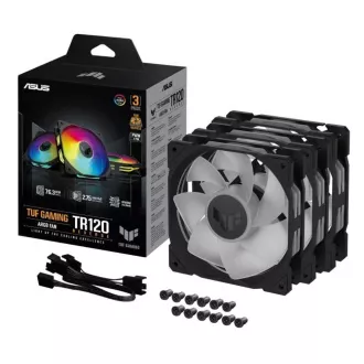 ASUS ventilator TUF GAMING TR120 ARGB Reverse, 3x120mm, crni