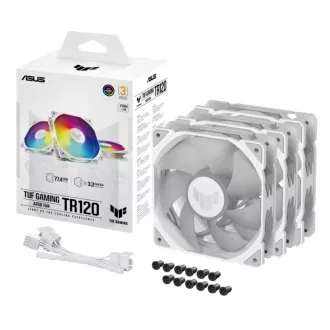 ASUS ventilator TUF GAMING TR120 ARGB, 3x120mm, bijeli