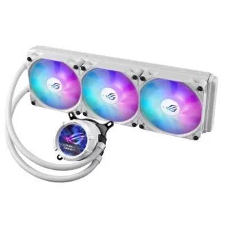 ASUS vodeni hladnjak CPU AIO ROG STRIX LC III 360 ARGB LCD WHITE, 3x120mm, LCD Display, LGA1851, AM5, bijeli