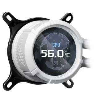 ASUS vodeni hladnjak CPU AIO ROG STRIX LC III 360 ARGB LCD WHITE, 3x120mm, LCD Display, LGA1851, AM5, bijeli