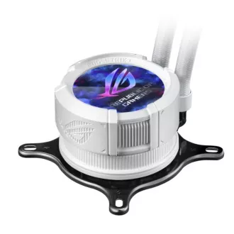 ASUS vodeni hladnjak CPU AIO ROG STRIX LC III 360 ARGB LCD WHITE, 3x120mm, LCD Display, LGA1851, AM5, bijeli