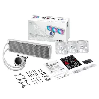 ASUS AIO ROG STRIX LC III 360 ARGB LCD CPU vodeni hladnjak, 3x120 mm, LCD zaslon, LGA1851, AM5, crni ASUS AIO ROG STRIX LC III 360 ARGB LCD CPU vodeni hladnjak, 3x120 mm, LCD zaslon, LGA1851, AM5, crni