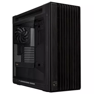 ASUS kućište PROART PA602 WOOD TG PWM BLACK, Mid Tower, prozirna strana, crna