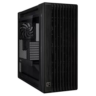 ASUS kućište PROART PA602 WOOD TG PWM BLACK, Mid Tower, prozirna strana, crna