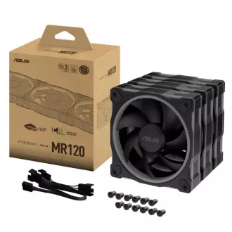 ASUS PRIME MR120 ARGB ventilator, 3x120 mm, crni