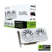 ASUS VGA NVIDIA GeForce RTX 5060 DUAL OC 8G BIJELA, 8GB GDDR7, 3xDP, 1xHDMI