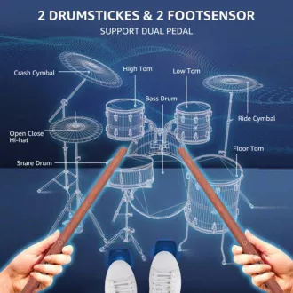 Pametne bubnjarske palice AeroBand PocketDrum 2 PLUS - drvo Pametne bubnjarske palice AeroBand PocketDrum 2 PLUS - drvo