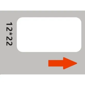 Niimbot naljepnice RP 12x22mm 260kom bijele za D11 i D110 Niimbot naljepnice RP 12x22mm 260kom bijele za D11 i D110
