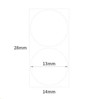 Niimbot naljepnice R 14x28mm 220kom WhiteRound B za D11 i D110 Niimbot naljepnice R 14x28mm 220kom WhiteRound B za D11 i D110