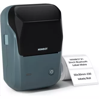 Niimbot Pisač naljepnica B1 Smart, lake blue + rola naljepnica 210 kom