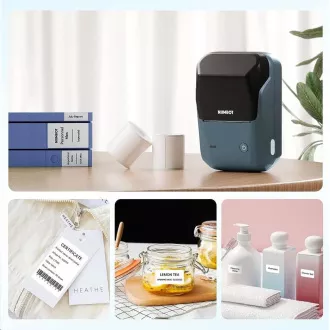 Niimbot Pisač naljepnica B1 Smart, lake blue + rola naljepnica 210 kom