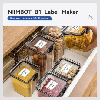 Niimbot Pisač naljepnica B1 Smart, sivi + rola naljepnica 210 kom