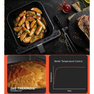 Cosori Dual Blaze 6.4L SMART friteza na vrući zrak + 5x ražanj i roštilj. rešetka, crna Cosori Dual Blaze 6.4L SMART friteza na vrući zrak + 5x ražanj i roštilj. rešetka, crna